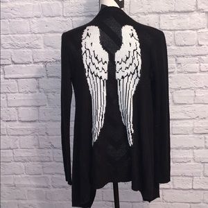 Hot Topic Angel Wing Open Front Cardigan